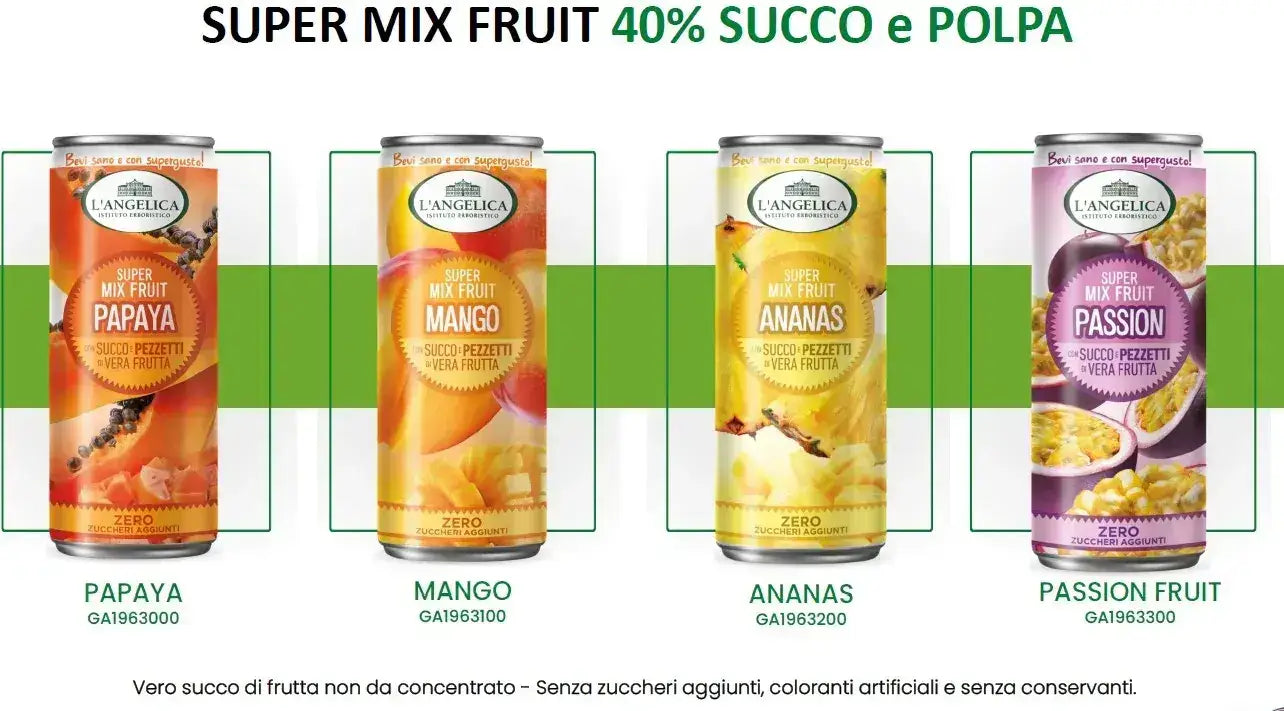SUPERMIX ANGELICA nuovissimi succhi con succo e veri pezzi di polpa