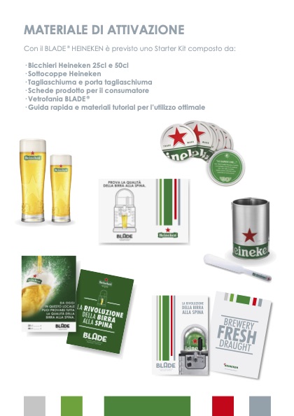 Distributore Heineken Blade per Padova e Vicenza